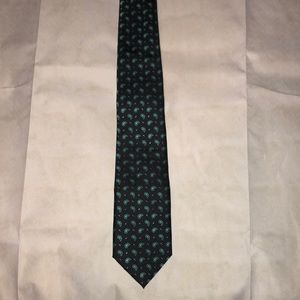 ⚫️ Black & Green Spotted Tie 🌴